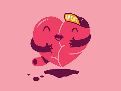 Squishy love blood champ charity cute flat heart hugs love thanks