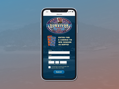 Daily UI 001 - Survivor Sweepstakes