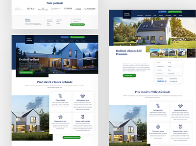 Building Company Website agency blue branding landing landing design real estate real estate agency real estate branding ui ui ux design ux uxui web webstite