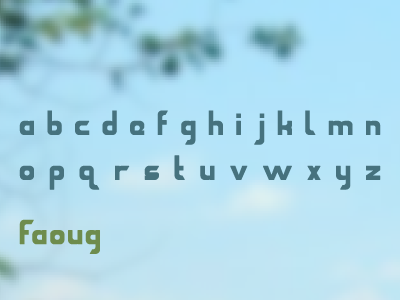 Faoug typeface