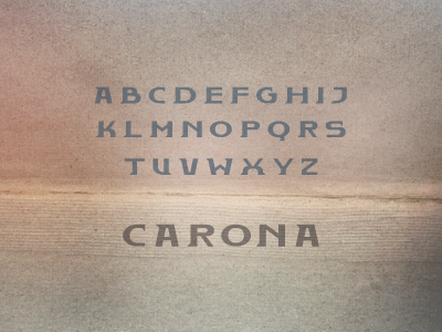 Carona uppercase font serif type typeface typography