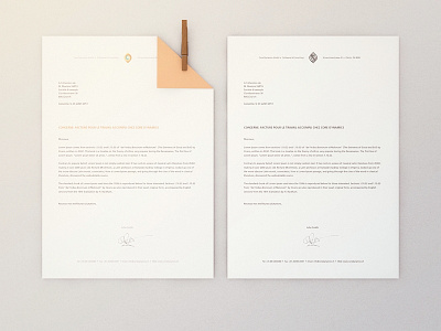 Letterhead design business letter paper stationery