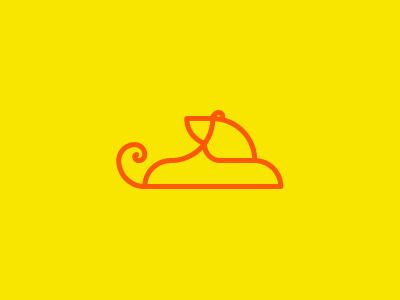 Lion Line animal brand branding fibonacci golden icon identity logo process spiral