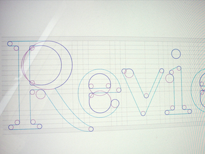 Revier brand identity logo typography