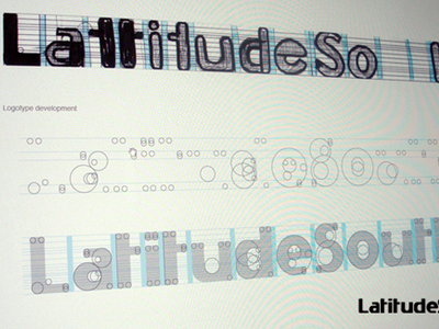 Latitude South type brand identity logo typography