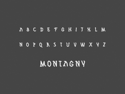 Montagny font ipad typeface typography