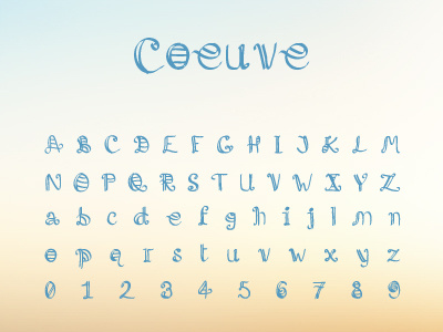 Coeuve font ipad typeface typography