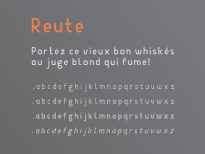 Reute daily font sans typeface typography
