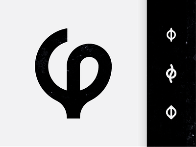 Φ branding identity logo monochrome symbol