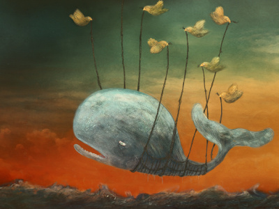 Fail Whale illustration illustration painting wacom wallpaper