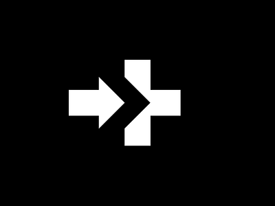 Transfer black branding bw cross identity logo monochrome white