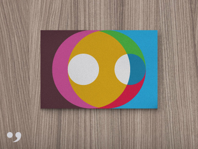 ;) brand business card collateral color identity logo