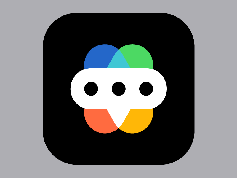 Chat icon branding flat icon ios logo swiss