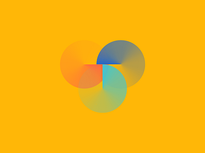 T branding circle gradient initial logo