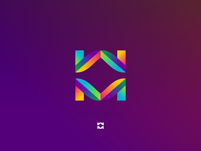 WM monogram brand branding color logo