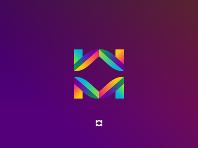 WM monogram brand branding color logo