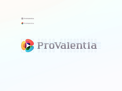 ProValentia brand branding color design icon identity logo typography