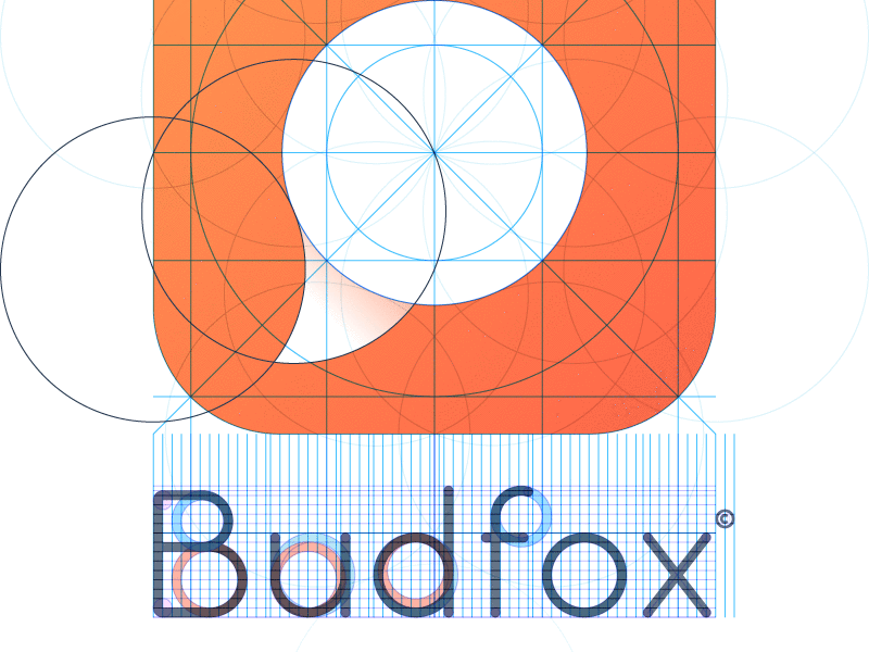 iOS Branding app chat fox grid icon ios process