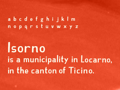 Isorno font hamburgervons typeface typography