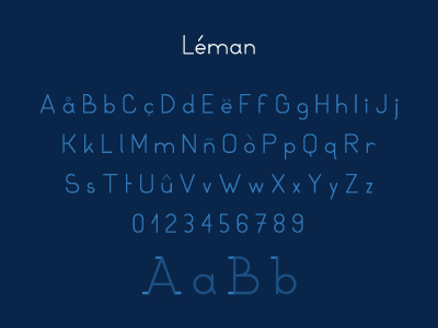 Léman font lowercase sans sans serif serif typeface typography uppercase