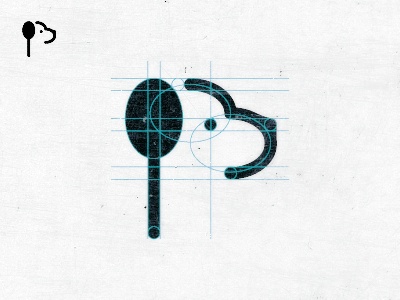 Foodhound logo grid branding icon logo