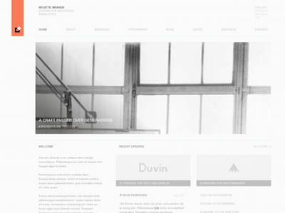 Portfolio Home helvetica univers vs