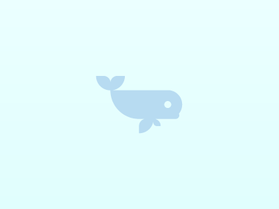 Whale - revision animal branding color icon identity logo