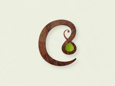 C8 monogram branding brown color custom green icon identity leaf logo monogram photography sans serif typography wood