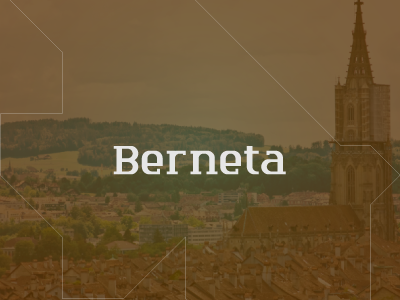 Berneta type brand font identity typography