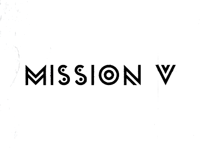 Mission V branding logo typography