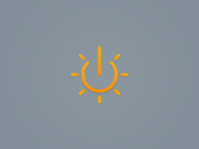 Solar + power brand branding icon identity logo