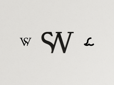 SW Monograms brand branding icon identity logo typography