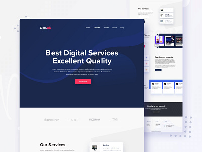 Desi.uk - A Digital Agency Landing Page