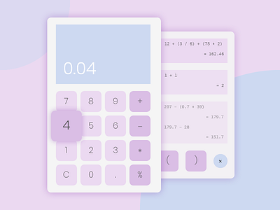 Daily UI | 004 | Calculator 002 calc calculator dailyui ui uidesign