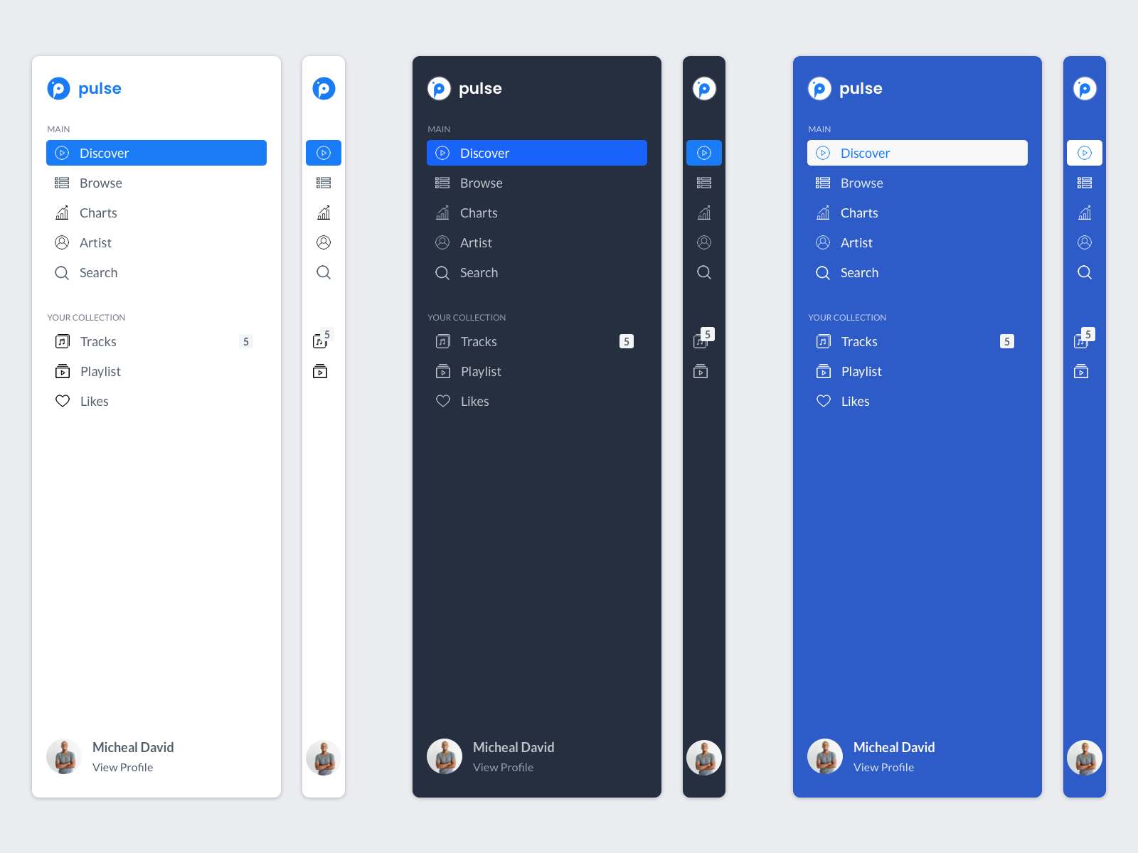 Sidebar Navigation by Oluwatobi Alonge on Dribbble