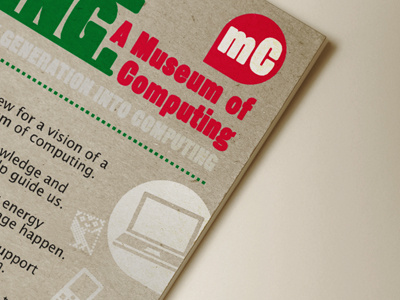 Museum of Computing Leaflet color colour leaflet type