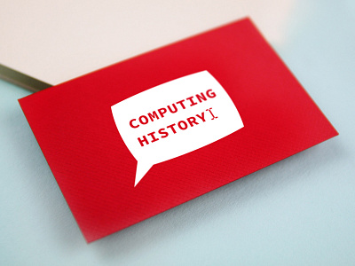 Centre for Computing History business card textured stock