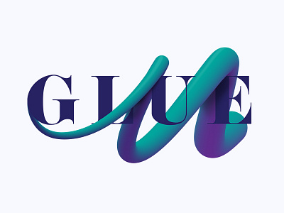 GLUE branding identity illustration