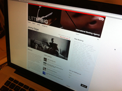 LittleBig Website (Artist Profile) web website