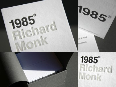 1985 Letterpress Business Card business card card letterpress