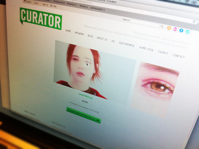 Curator HQ - Artwork Preview jquery web web design