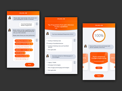 Job portal Chatbot flow by tejas shekatkar on Dribbble