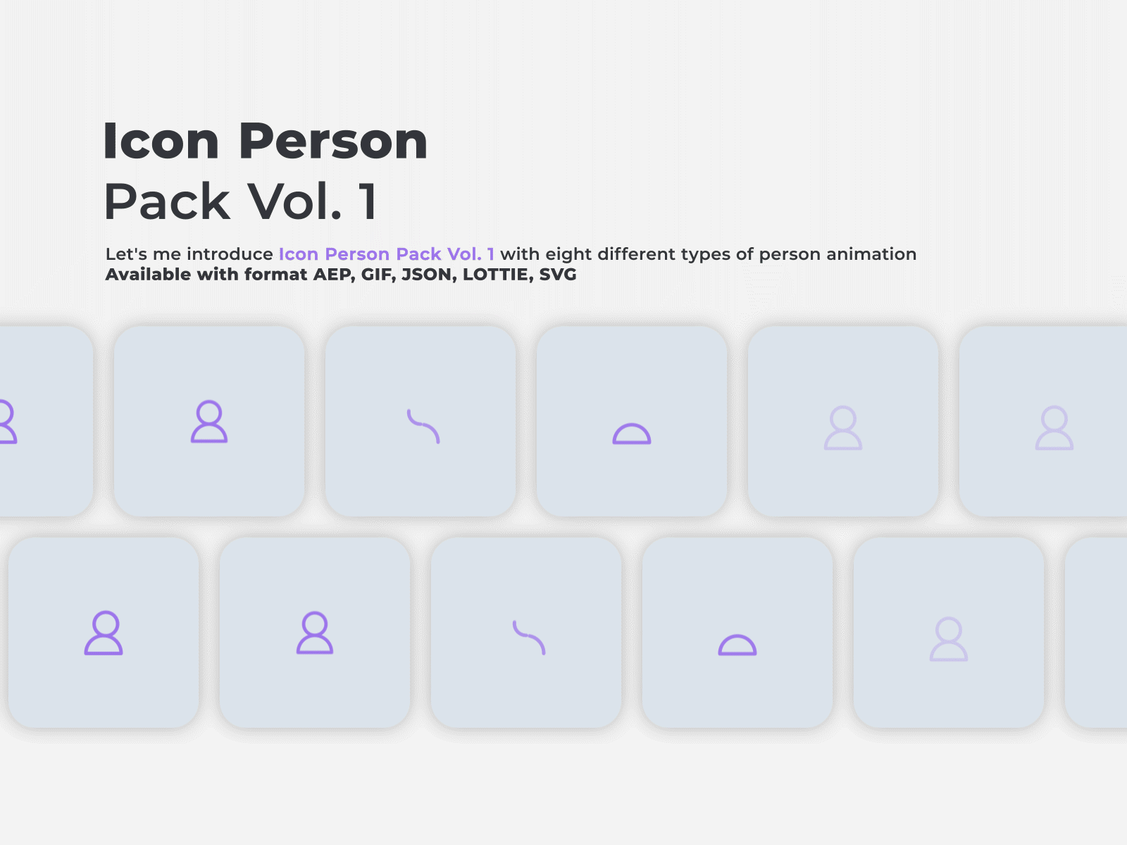 Lottie Files (Icon Person Pack Vol. 1)