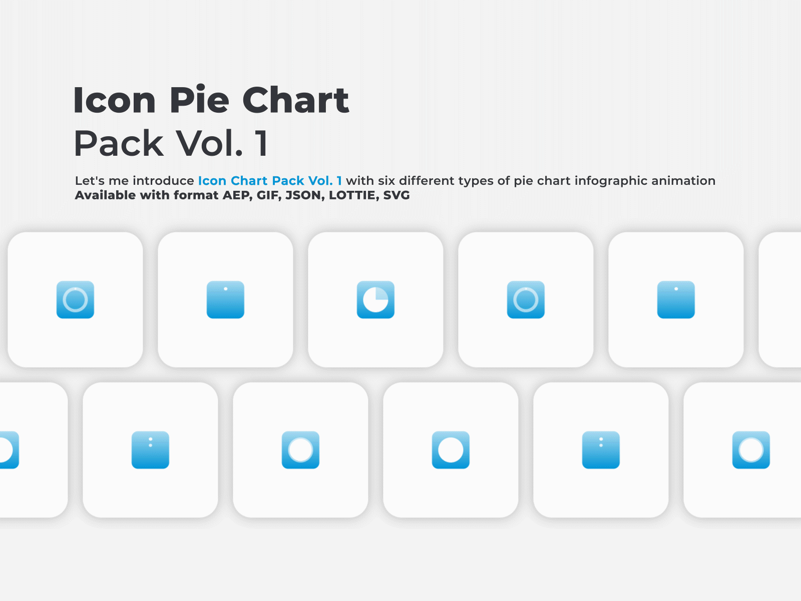 Lottie Files (Icon Pie Chart Pack Vol. 1) adobe animated animation bundling design download figma icon icon scout illustration infographic lottie lottie files motion motion graphics pack subscribe user experience user interface website