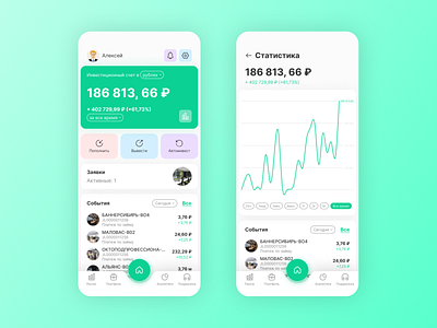 Fintech mobile app