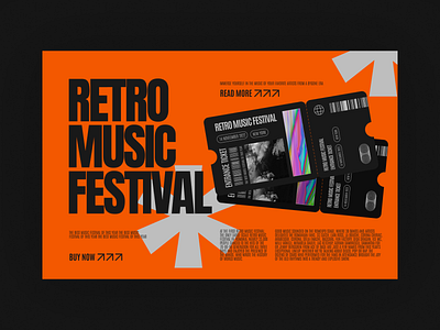 retro music festival brutalism design festival landing landing page music ui ui design ux ux design ux ui ux ui design web design