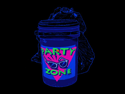 PARTY ZONE drawing illustration procreate app