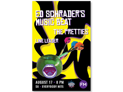 Ed Schrader's Music Beat music poster show flyer venue