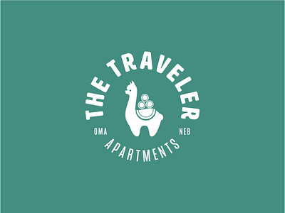 The Traveler Apartments Logo branding design identity omaha