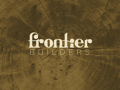 Frontier Builders Identity brand branding builders frontier home builder identity logo nature organic